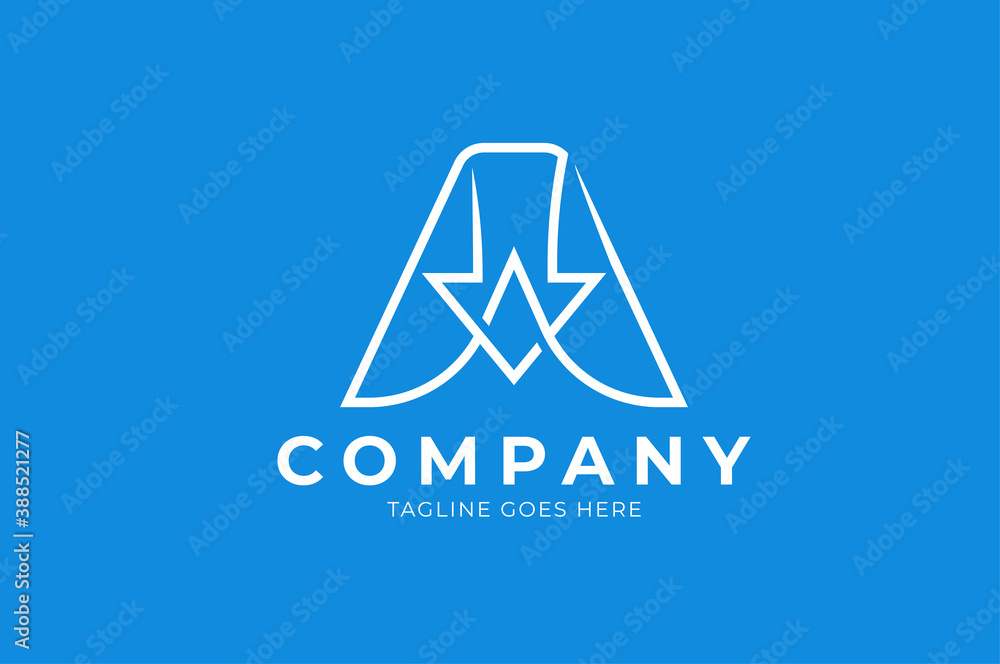 Abstract initial letter A logo, letter A with arrow combination usable for branding and logistic logos, monoline Logo Design Template, vector illustration Abstract initial letter A logo, letter A with arrow combination usable for branding and logistic logos, monoline Logo Design Template, vector illustration