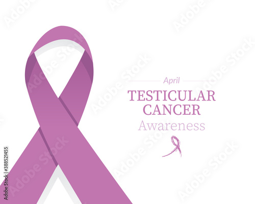 Testicular cancer awareness - orchid ribbon color
