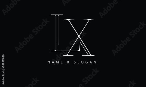LX, XL, L, X abstract letters logo monogram