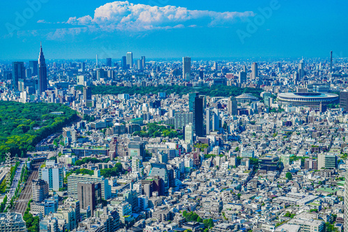 渋谷スカイから見える東京の街並み