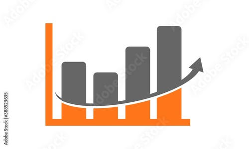 Profit diagram illustration vector