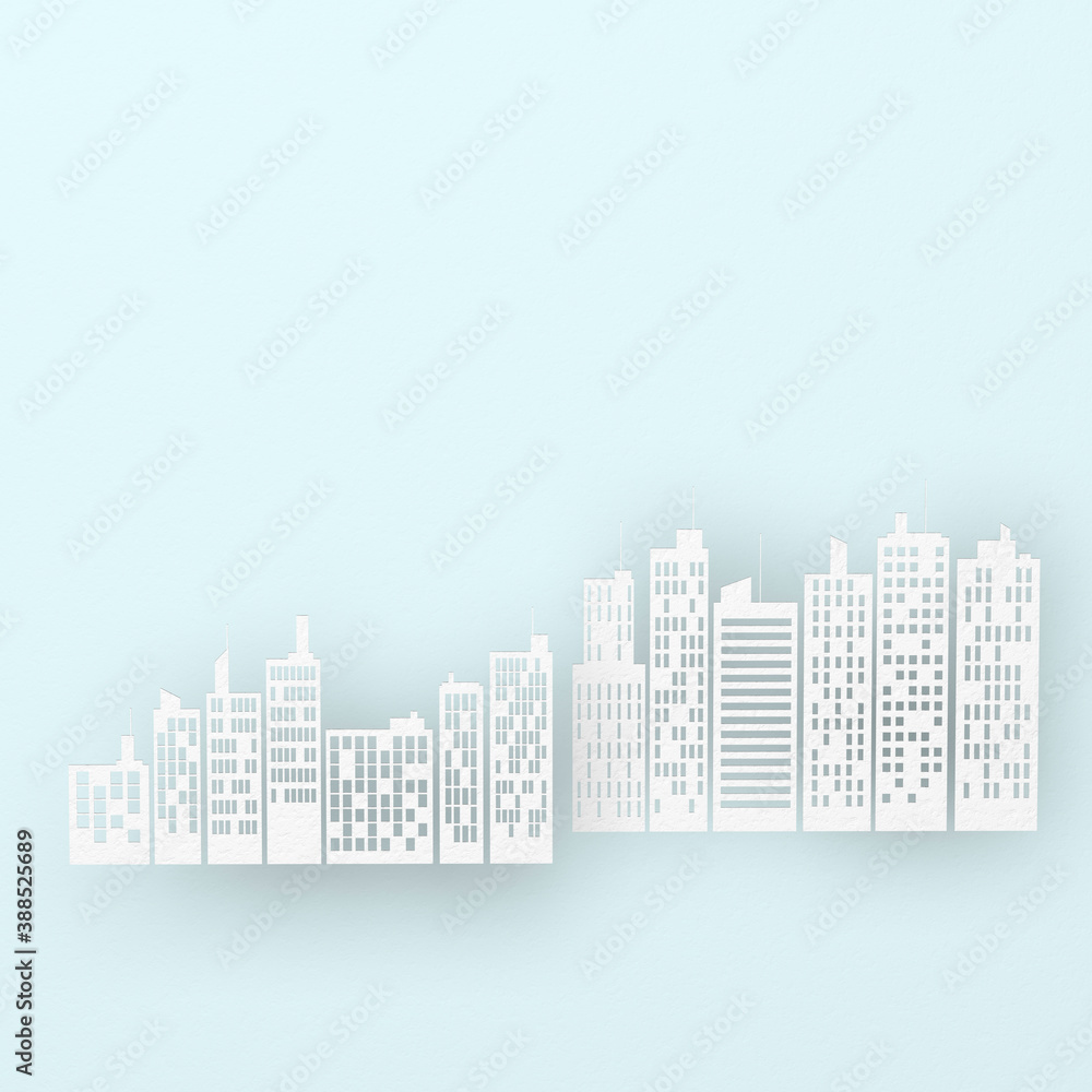 Fototapeta premium 紙の町並