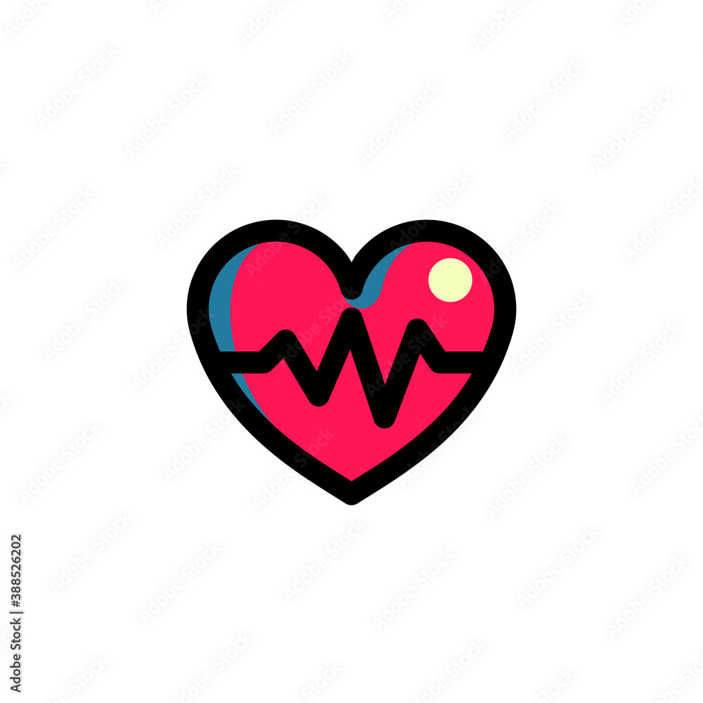 Heart Rate, Health & Condition Medical Icon Logo
Heart Rate, Health & Condition Medical Icon Logo