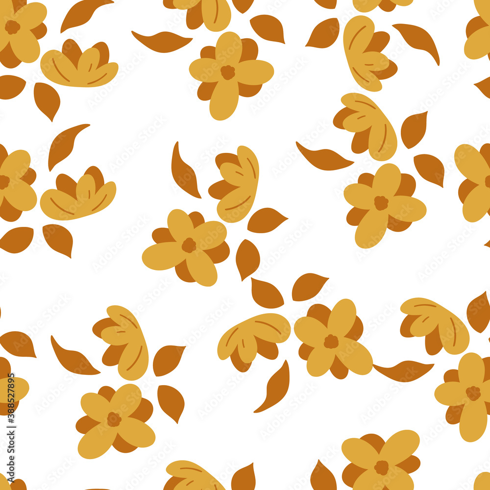 seamless floral pattern with hand-drawn flowers vector illustration. Good for, wallpaper, card, textile, fabric, stationary. seamless floral pattern with hand-drawn flowers vector illustration. Good for, wallpaper, card, textile, fabric, stationary.