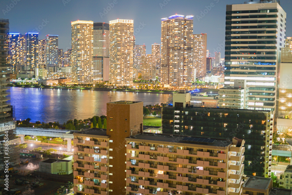 Fototapeta premium 豊洲から見える東京の夜景