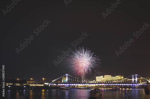 fireworks over the river