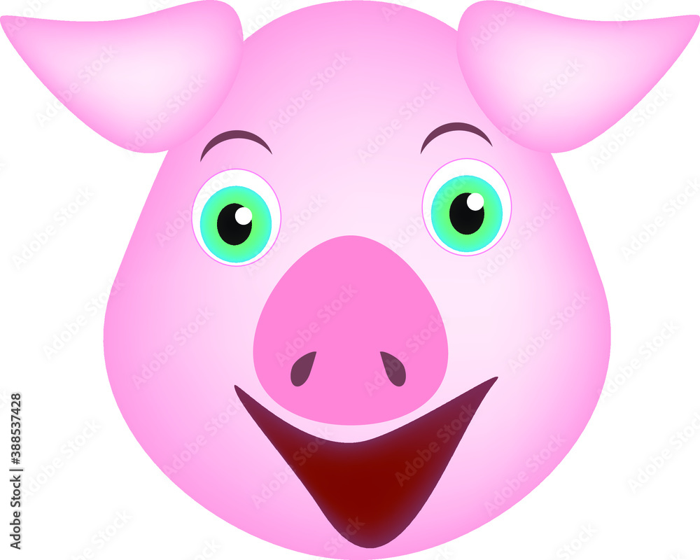 The head of a pig The head of a pig