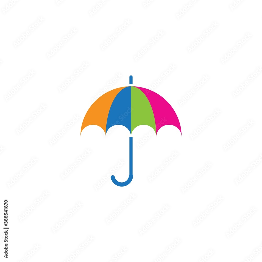 umbrella logo vector