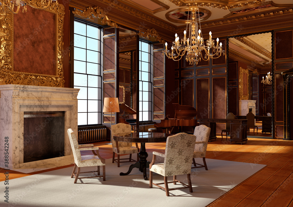 Obraz premium 3D Rendering Royal Palace