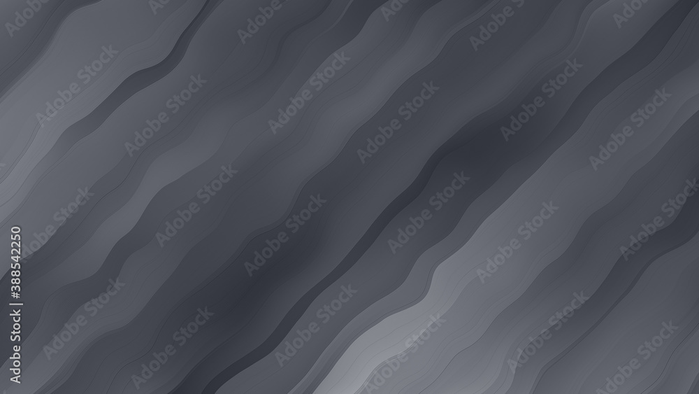 Naklejka premium Dynamic wavy grayscale gradient pattern background for web design