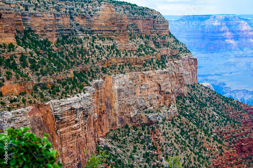 the Grand Canyon in Arizona USA one of the 7 wonders of the Natural World. Nearly 2 billion years of the Earth's history have been exposed as the Colorado River and its tributaries cut their channels  photo