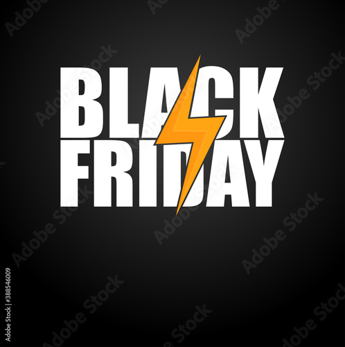 Black Friday announcement poster design. Shopping time. Black Friday banner design. Vector illustration