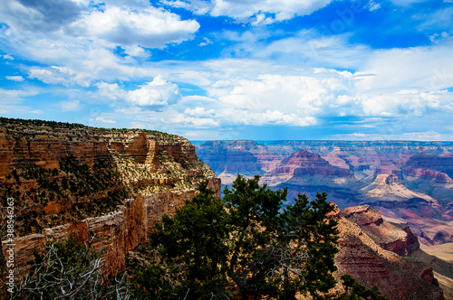 the Grand Canyon in Arizona USA one of the 7 wonders of the Natural World. Nearly 2 billion years of the Earth's history have been exposed as the Colorado River and its tributaries cut their channels 