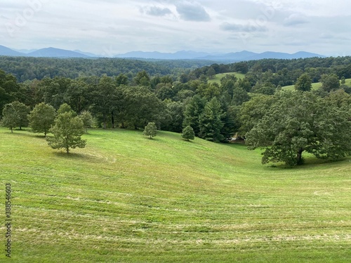 Rolling Green hills in North Carolina