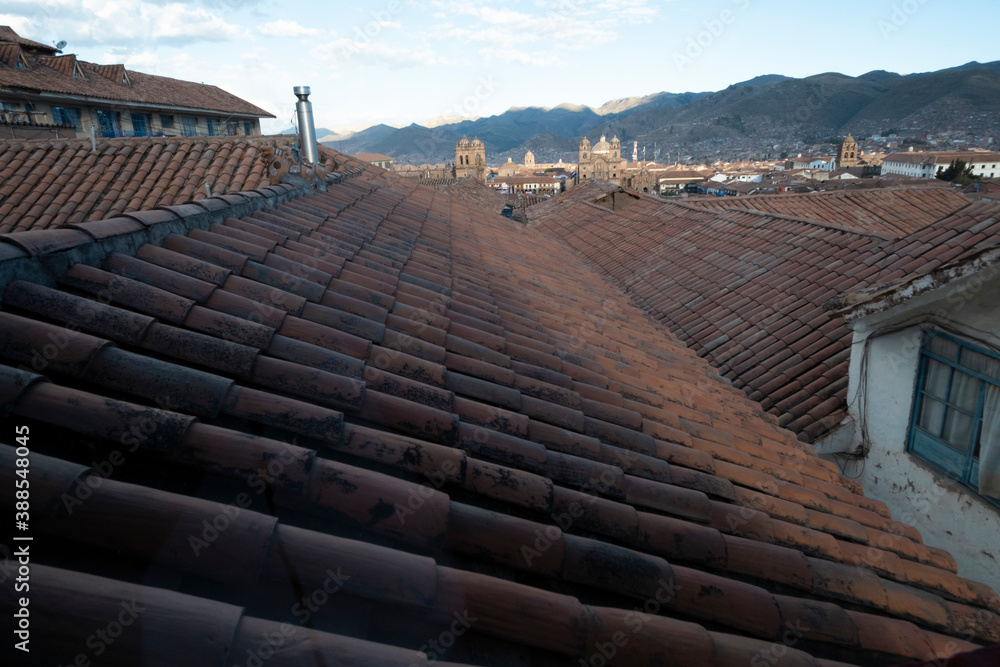 roofs in the city of Cusco