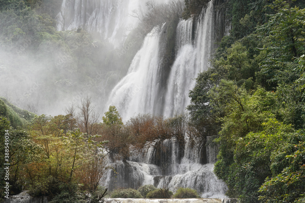 Tee Lor Su (Thi Lo Su) waterfall in Umphang district, Tak, Thailand