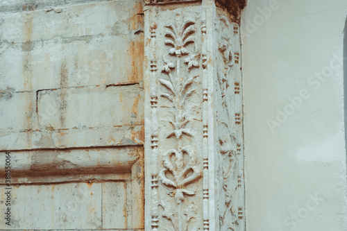 Satar arch stone in the old building