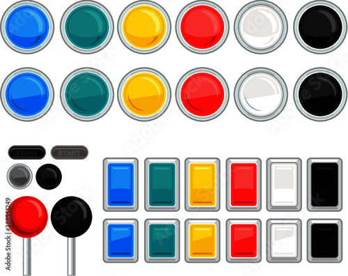 Arcade buttons botões estilo fliperama