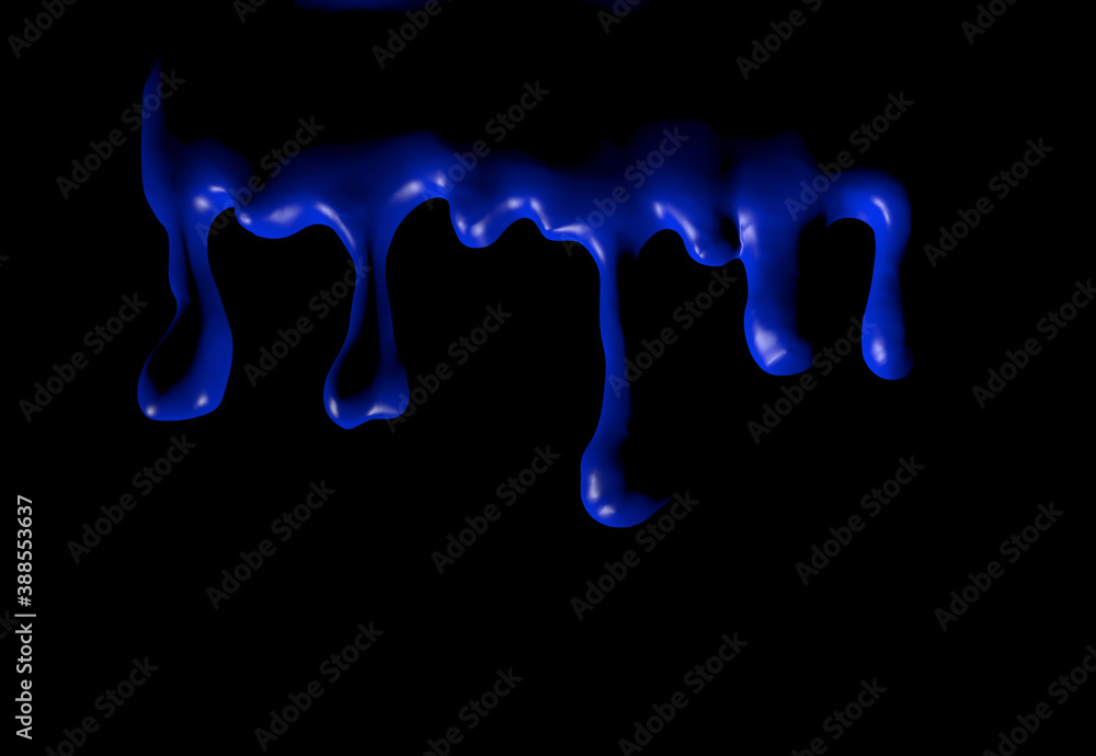 Naklejka premium インクの滴