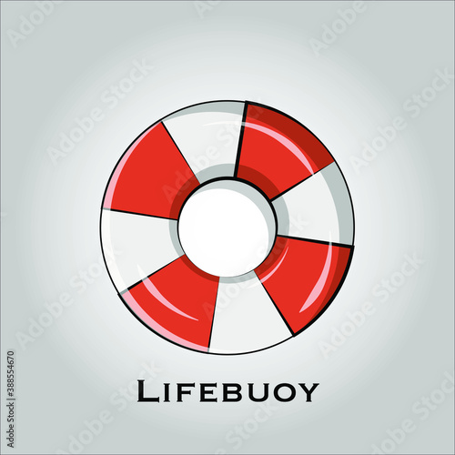 Lifebuoy (lifebelt) flat icon vector. Isolated objects. Vector illustration. Simple vector for Graphic design. Safety, emergency concept.