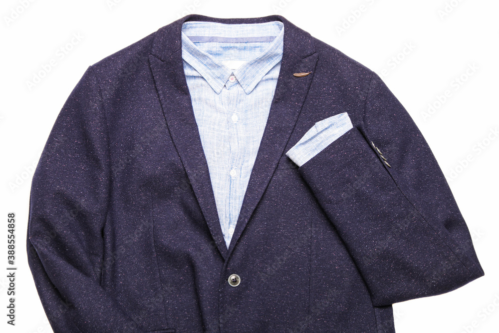 Classic blue jacket with shirt Classic blue jacket with shirt