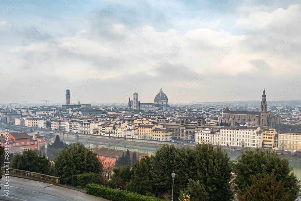 Florence's cathedral and roof skyline