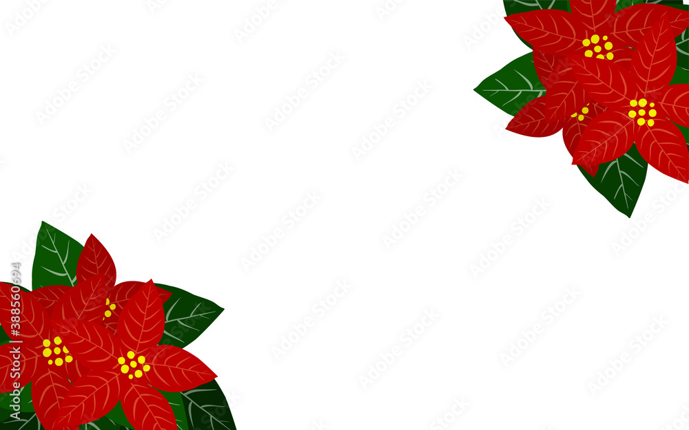 ポインセチアを角にあしらったフレームイラスト Stock Vector Adobe Stock ポインセチアを角にあしらったフレームイラスト Stock Vector Adobe Stock