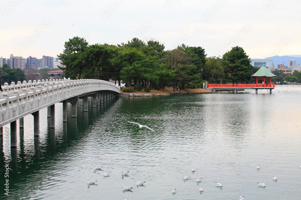 大濠公園夕景 大濠公園夕景