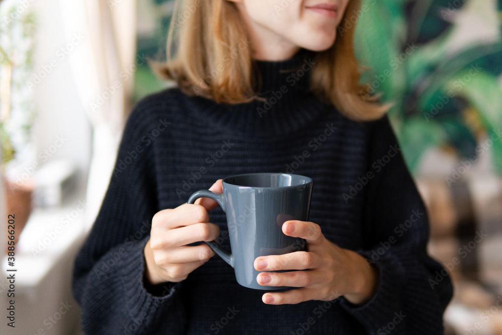 woman drinking coffee close-up woman drinking coffee close-up