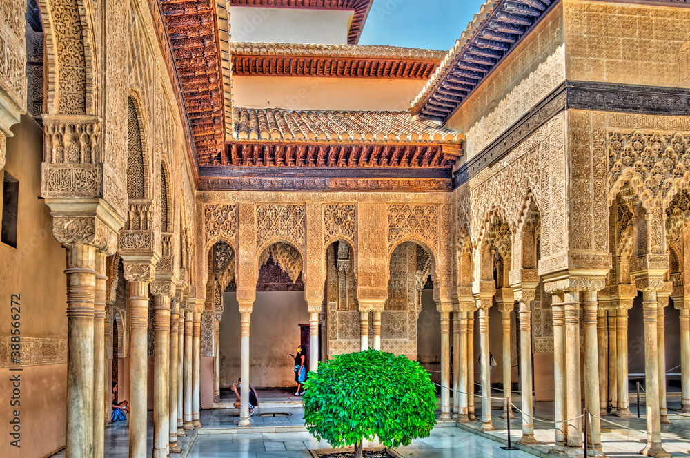 Alhambra Palace detail, Granada, Spain Alhambra Palace detail, Granada, Spain