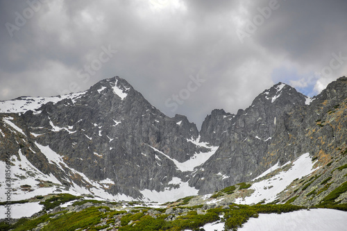Tatrzańskie szczyty widziane od strony Słowacji