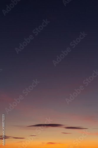 Beautiful autumn sky at sunset pink orange purple color © Регина Поташкина