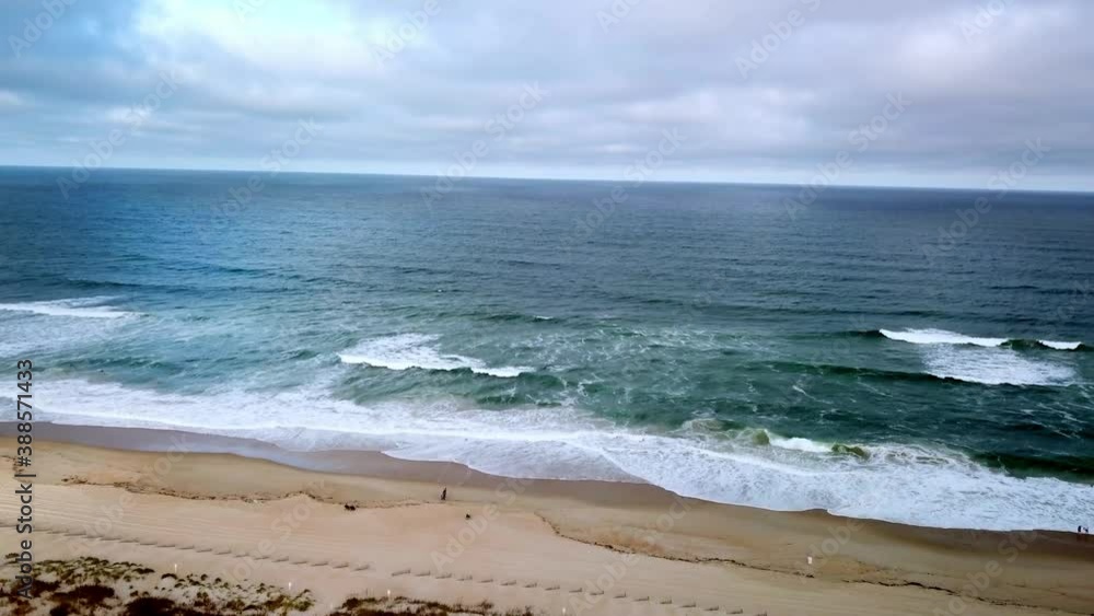 Outer Banks of North Caroina, Aerial of Sea from Nags Head North Carolina, Nags Head North Carolina Outer Banks of North Caroina, Aerial of Sea from Nags Head North Carolina, Nags Head North Carolina