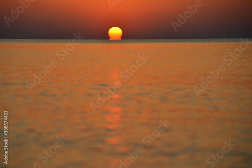 Fototapeta Naklejka Na Ścianę i Meble -  The Sun rises over the Black sea.