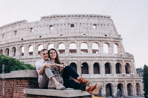 Photography The love story of a guy and a girl on the city streets