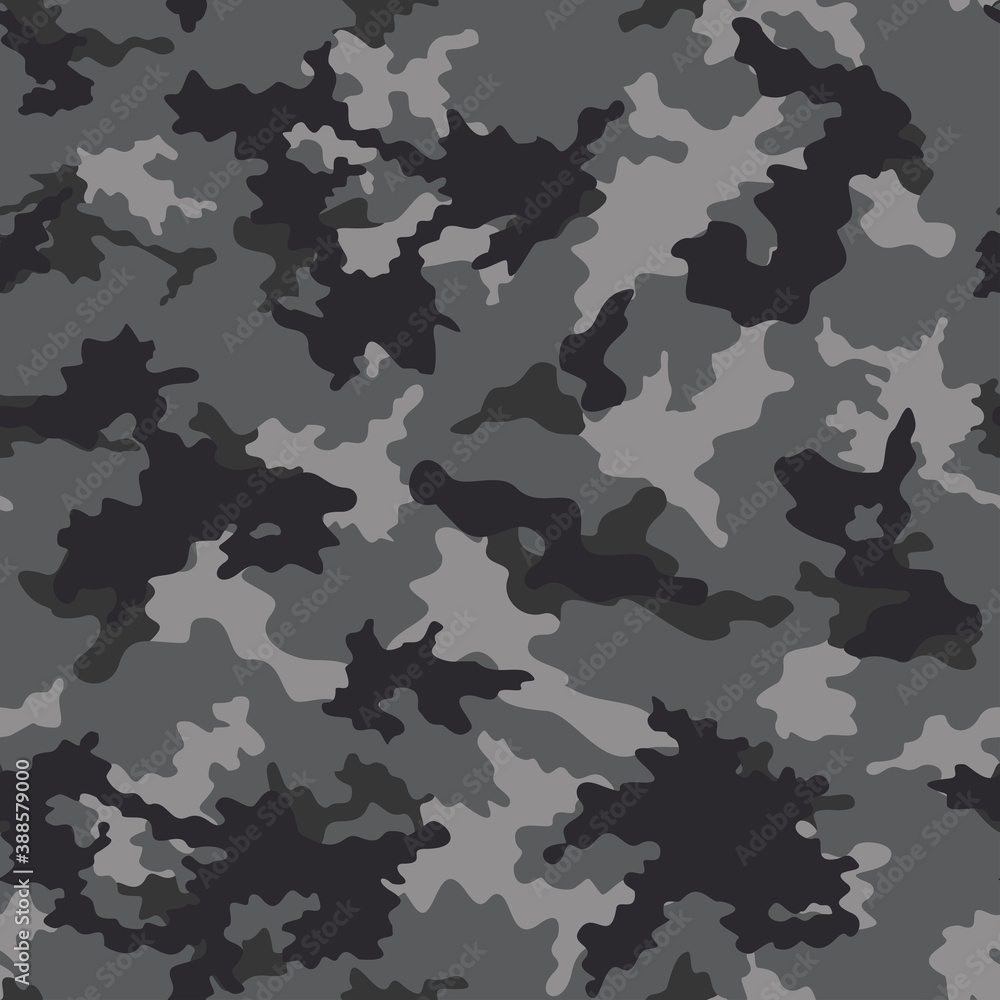 Gray camouflage vector pattern trendy modern template.
Gray camouflage vector pattern trendy modern template.