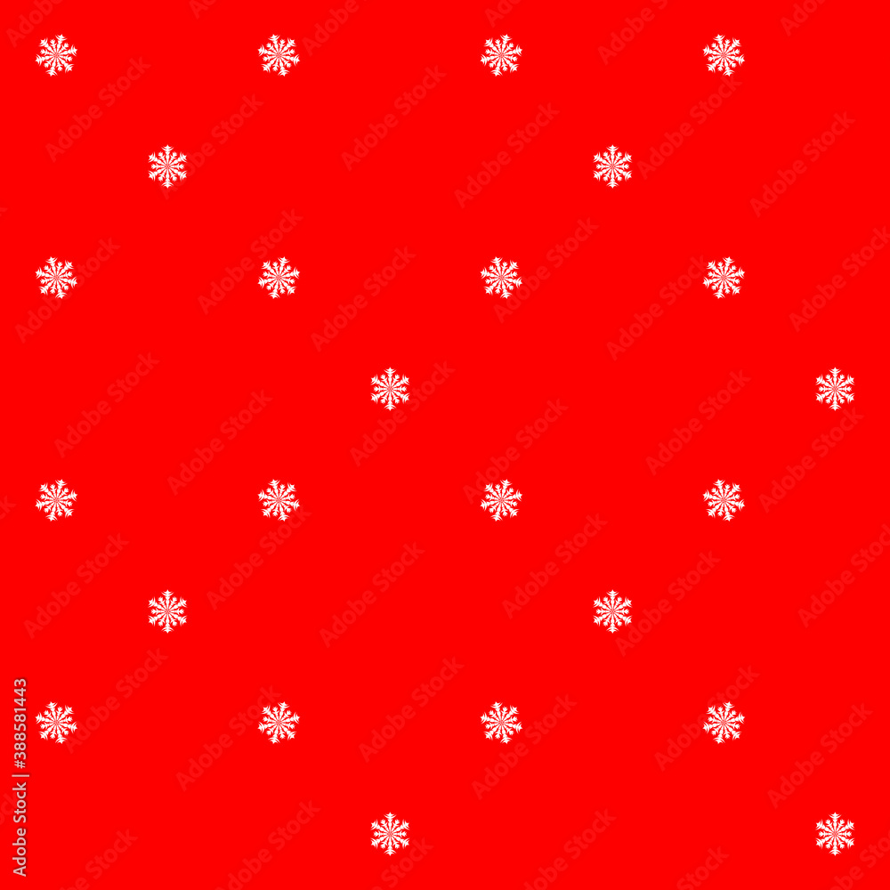 Winter christmas holiday background with snowflakes on red. Vector seamless illustration Winter christmas holiday background with snowflakes on red. Vector seamless illustration