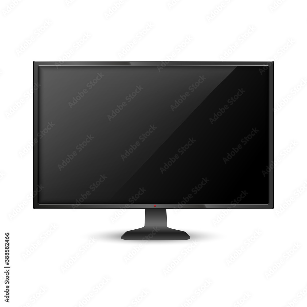 Realistic computer monitor mockup. Vector Realistic computer monitor mockup. Vector