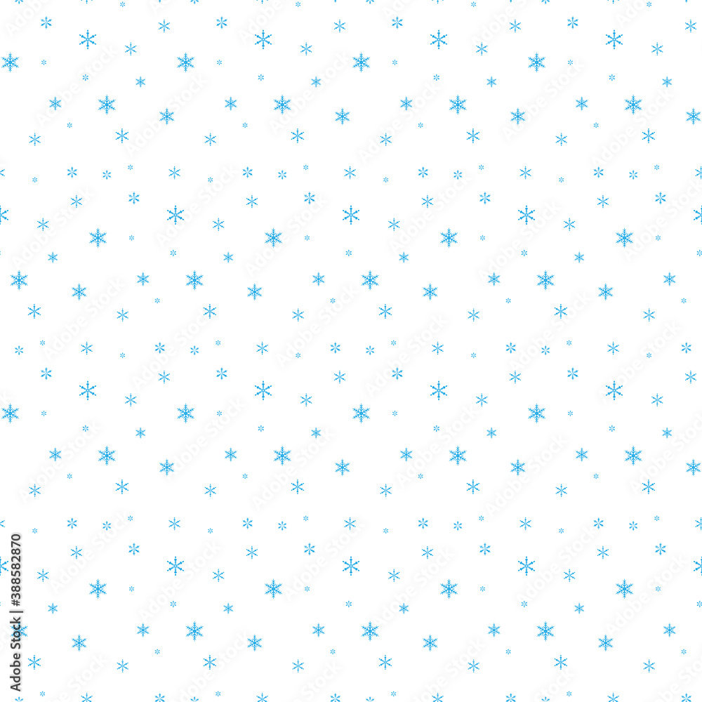 Abstract snowfall blue on white. Seamless pattern for festive Christmas and New Year greetings, invitations, ornaments. Abstract snowfall blue on white. Seamless pattern for festive Christmas and New Year greetings, invitations, ornaments.