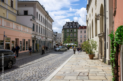 Fototapeta Naklejka Na Ścianę i Meble -  Blick auf den Rindermarkt Passau