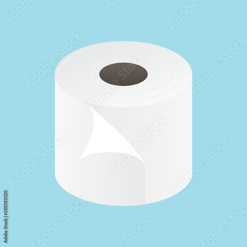 Toilet Paper Ilkustration, Toilet Paper Icon, Vector Illustration Background