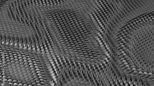 Seamless Loop of Minimal Patterns in Wavy Movements