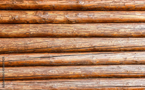 Wooden logs with natural patterns as background
