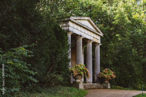Canvas Print Berlin, Germany - Luisentempel on peacock island in lake Wannsee