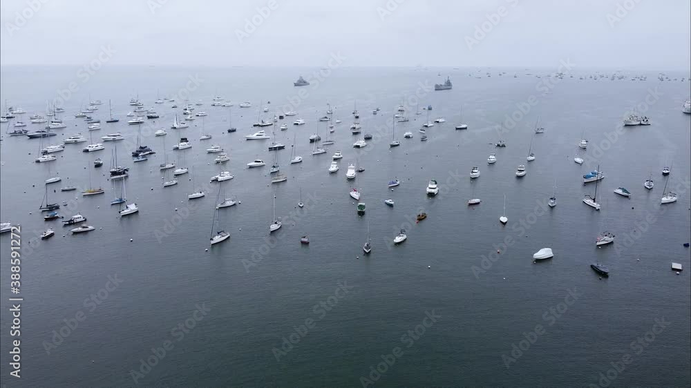 Panoramic view of dock and boats in the port of Callao, Lima. 2.7k resolution Panoramic view of dock and boats in the port of Callao, Lima. 2.7k resolution