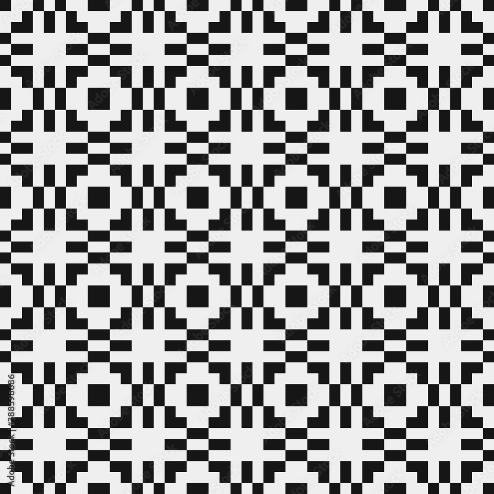 Fototapeta premium Abstract Cross Pattern Dots Logo generative computational art illustration