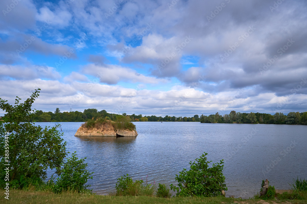 Adolfosee Lake in the morning , summer season , Ratheim ,Germany Adolfosee Lake in the morning , summer season , Ratheim ,Germany