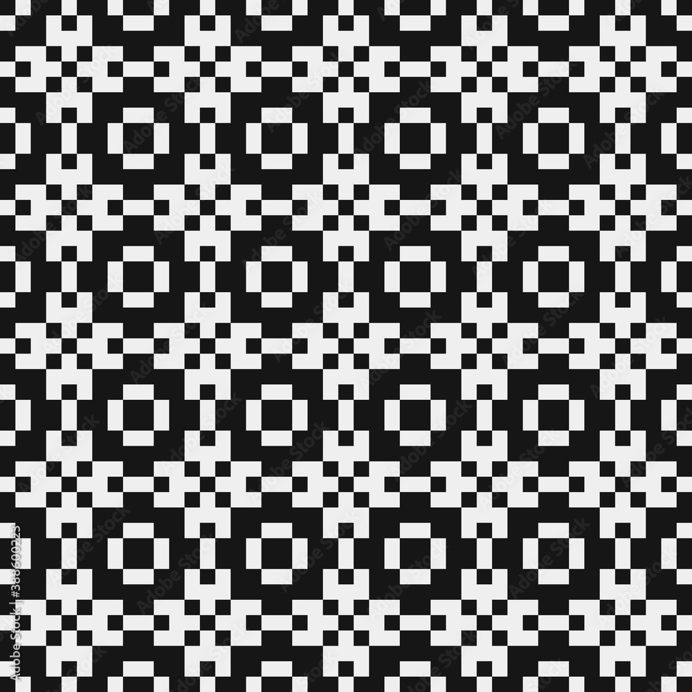 Fototapeta premium Abstract Cross Pattern Dots Logo generative computational art illustration