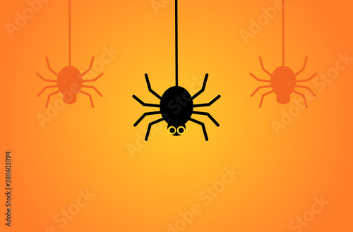 Hanging spiders background