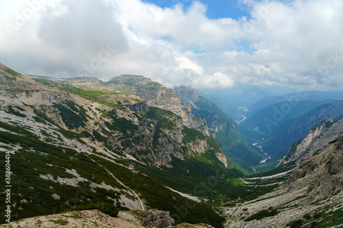 The road to Tre Cime di Lavaredo, Dolomites, at summer © Claudio Colombo
